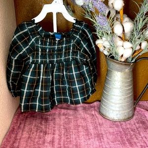 Green and black dress with underwear 6 to 12 months